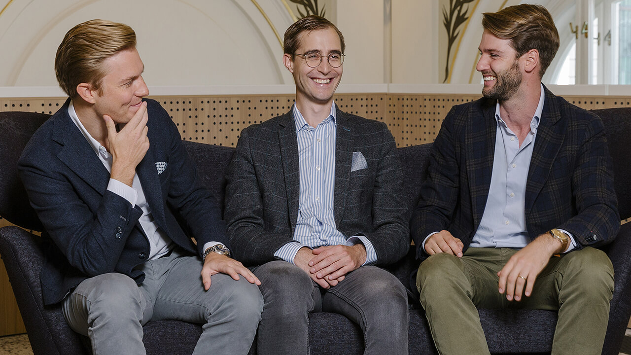 Lukas Müller, Paul Brezina und Tobias Leodolter vom Start-up Rendity